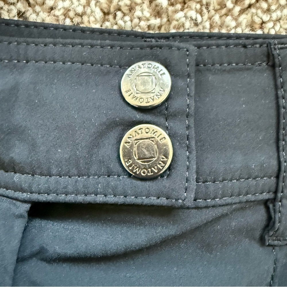 Anatomie Black Cropped Slim Zip-Detail Pants - Picture 11 of 15